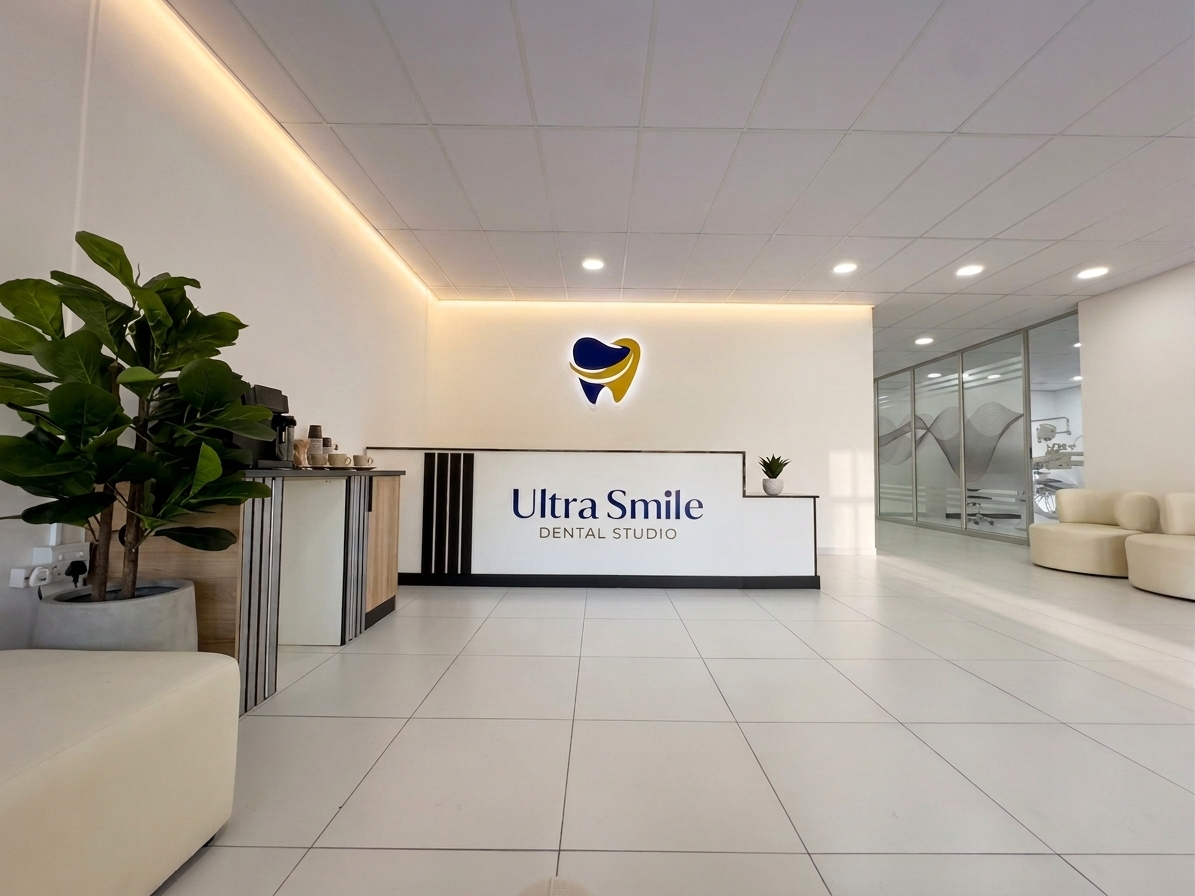 Ultra Smile Dental Studio reception area