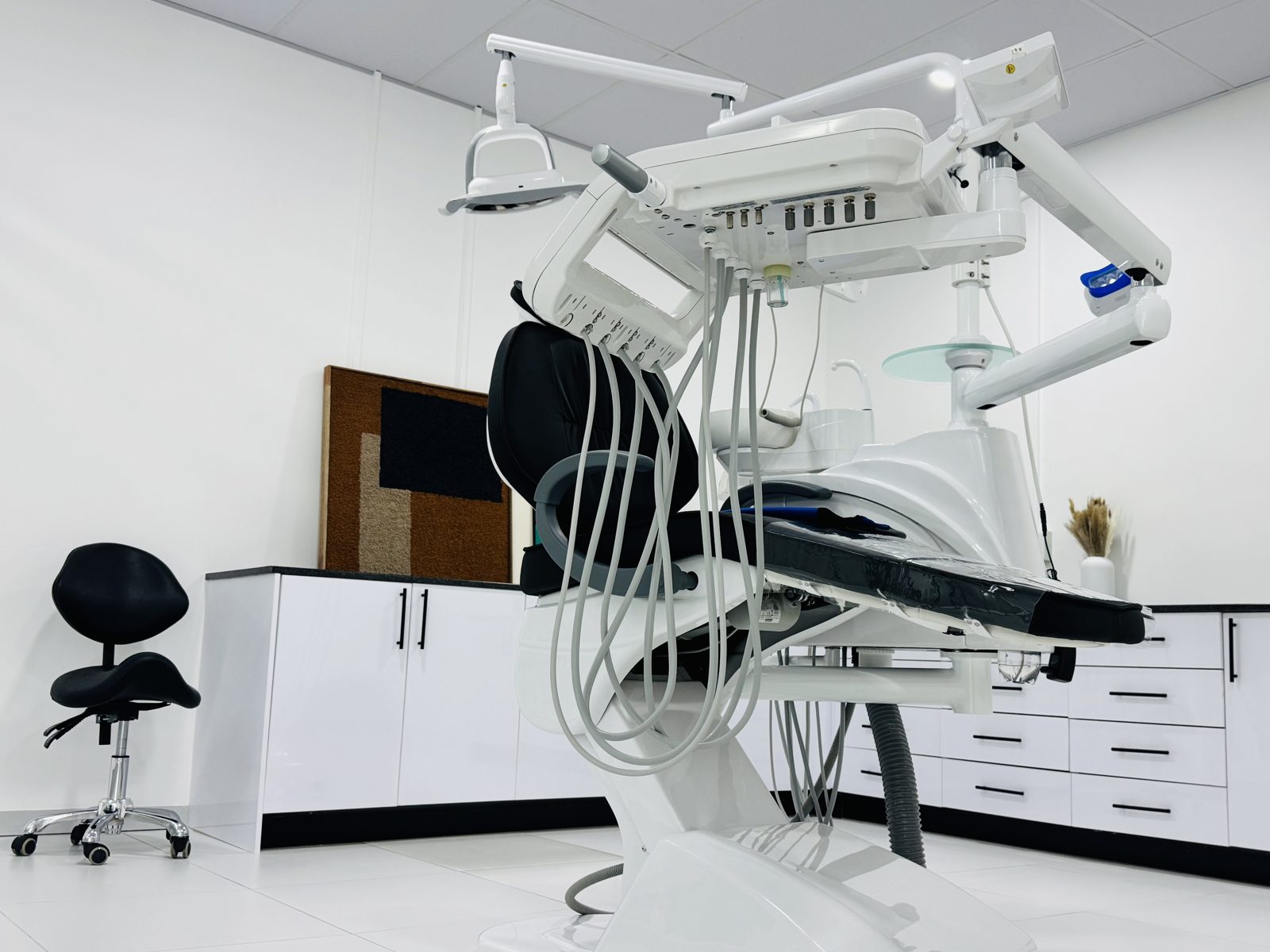 Modern dental treatment chair and equipment inside Ultra Smile Dental Studio